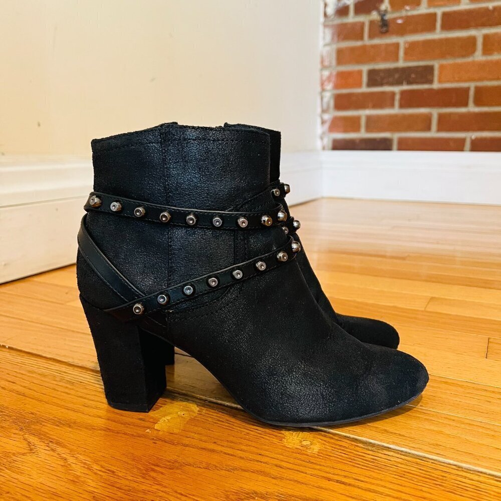 Simply Vera Vera Wang Moto Women's High Heel Ankle Boots Size 8.5 US - Picture 3 of 16